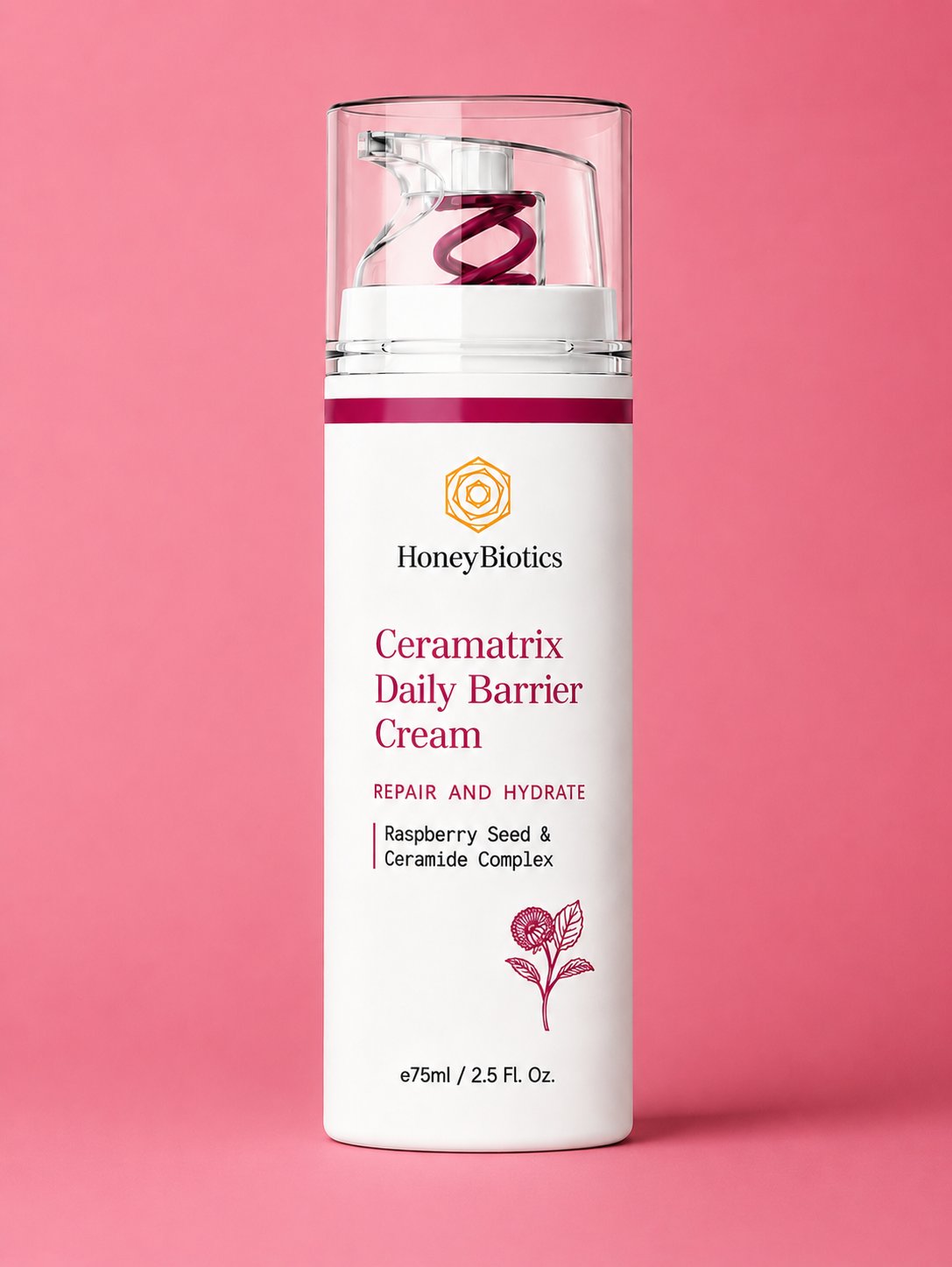 Honey Biotics Ceramatrix Daily Barrier Cream — 75ml — Raspberry Seed & Ceramide Complex